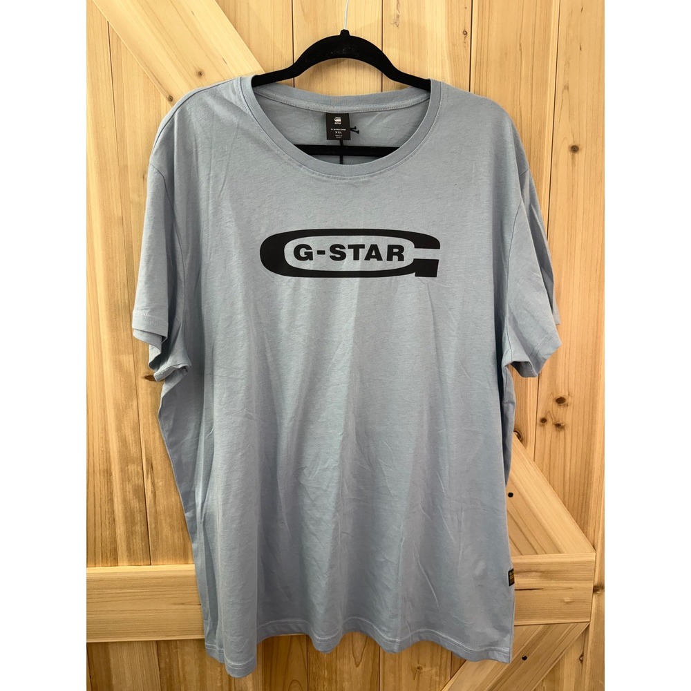 G-Star Raw Mens Old Skool Graphic T-Shirt Ash Blue XXL